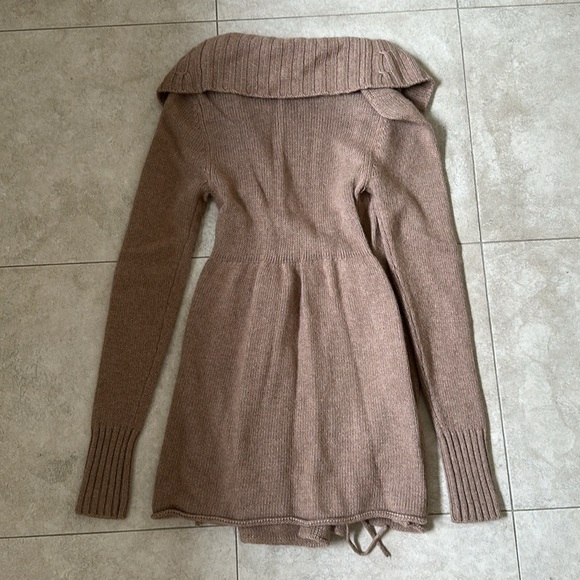 Talula oatmeal robe sweater w/cashmere Medium - Picture 6 of 6
